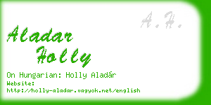 aladar holly business card